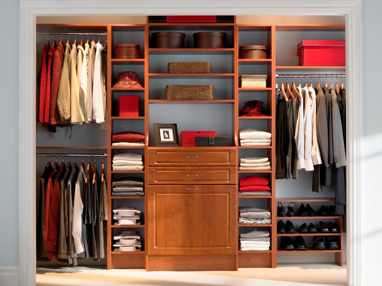 Second closet organizer install